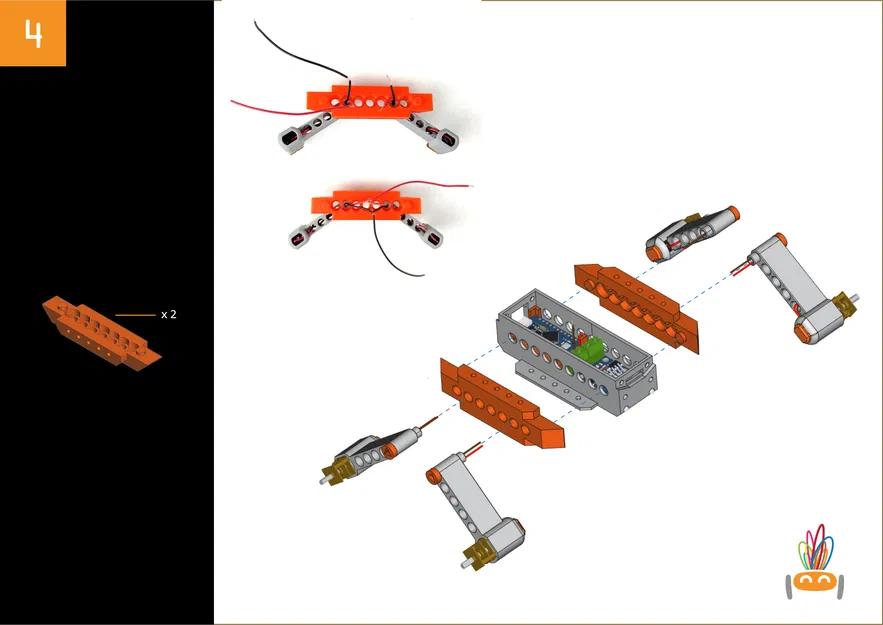 RoverT – Robot né vật cản có đèn (dùng Arduino, dễ in 3D) - Image 9