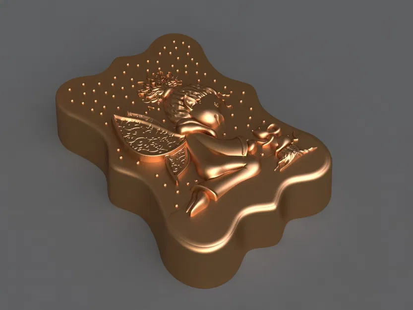 Elf_UblX1Ubl – Model 3D Elf kèm khuôn texture cho xà phòng/chocolate/nến - Image 4