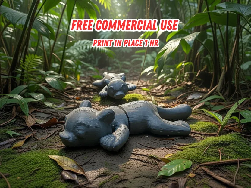 Báo gêpa khớp nối (Print-in-Place) – Flexi Animal - Image 1