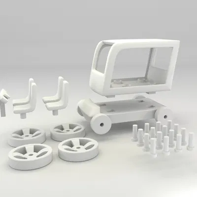 Xe đồ chơi nhỏ 3D sẵn sàng in 1