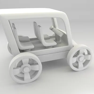 Xe đồ chơi nhỏ 3D sẵn sàng in 1