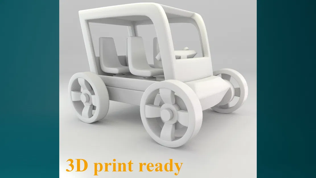Xe đồ chơi nhỏ 3D sẵn sàng in 1 - Image 4