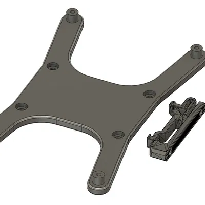 Ngàm DIN dọc cho BTT Octopus Pro (xoay 90°)