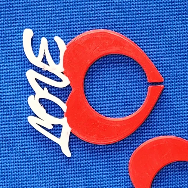 Nhẫn đôi Valentine hình trái tim đơn giản (His/Hers) có chữ Love - Image 3