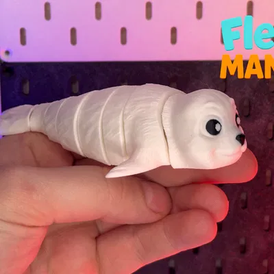 Hải Cẩu Dễ Thương Khớp Nối Print-in-Place – Không Cần Supports