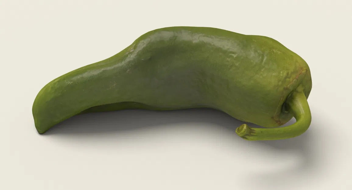 Pepper 01_IRPf0 – Mô hình ớt chuông xanh (Game Ready Unreal 4) - Image 2