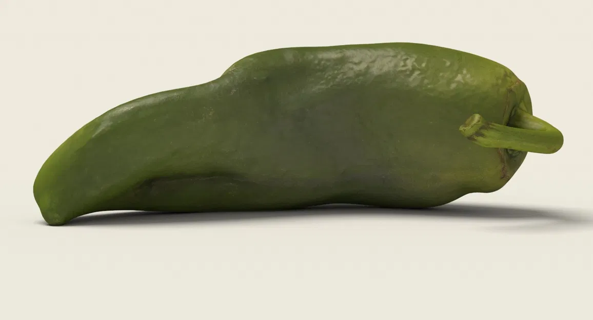 Pepper 01_IRPf0 – Mô hình ớt chuông xanh (Game Ready Unreal 4) - Image 3
