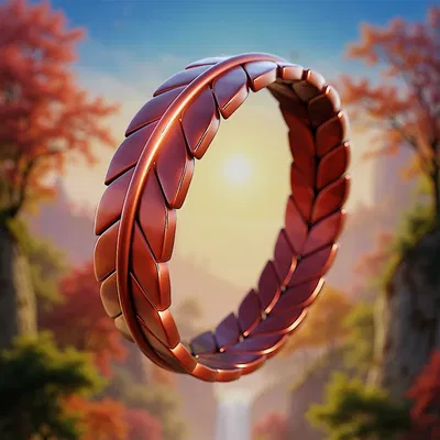 Nhẫn Lá Nguyệt Quế Vĩnh Cửu – Trang Sức Nature 3D Print Ready Jewelry 86