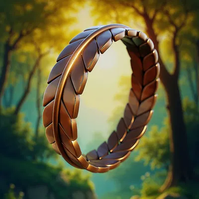 Nhẫn Lá Nguyệt Quế Vĩnh Cửu – Trang Sức Nature 3D Print Ready Jewelry 86