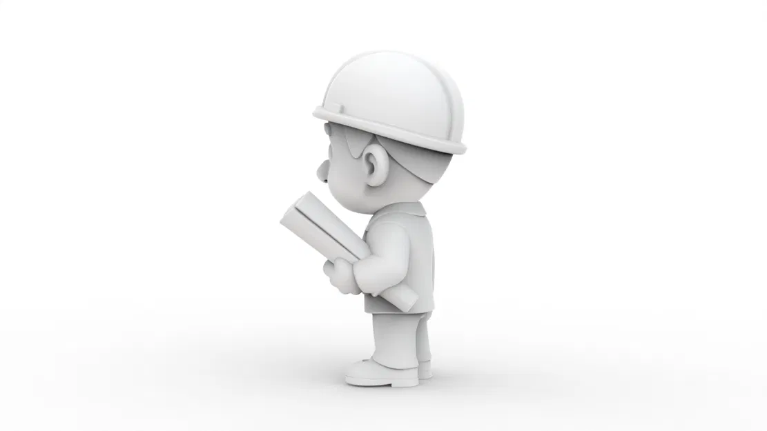 Kỹ sư Hoạt Hình (Cartoon Engineer) - Mẫu 3D Printable để in 3D - Image 1