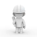 Kỹ sư Hoạt Hình (Cartoon Engineer) - Mẫu 3D Printable để in 3D - Thumbnail 2