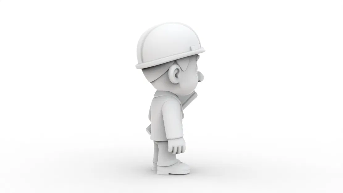 Kỹ sư Hoạt Hình (Cartoon Engineer) - Mẫu 3D Printable để in 3D - Image 3