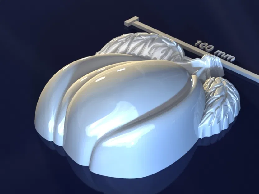 Plum_p3gkCp3 – Mẫu 3D khuôn Plum grave để làm xà phòng, chocolate, nến - Image 4