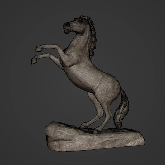 Tượng Ngựa sẵn sàng để in 3D – Thiết kế nguyên bản - Image 3
