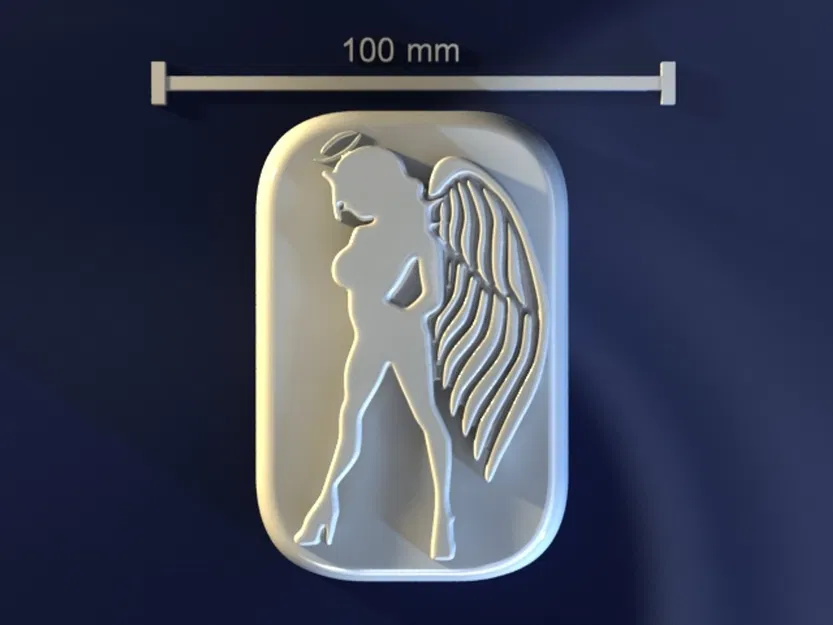 Angel Female – Mẫu 3D khuôn thiên thần nữ (soap/chocolate/candle) - Image 2