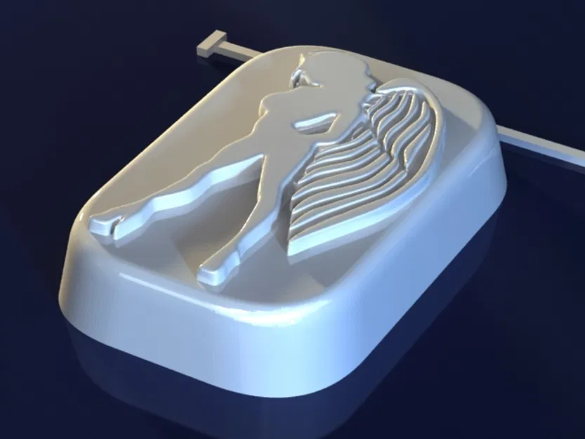 Angel Female – Mẫu 3D khuôn thiên thần nữ (soap/chocolate/candle) - Image 3
