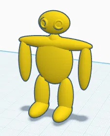 Mô hình robot tròn (round robot figure) - Image 1