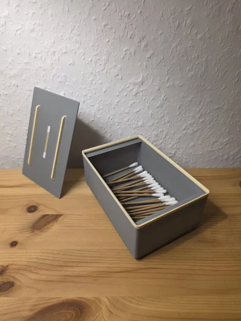 Hộp Gridfinity đựng tăm bông kèm nắp - Image 3