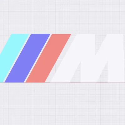 Logo BMW M Series 3D