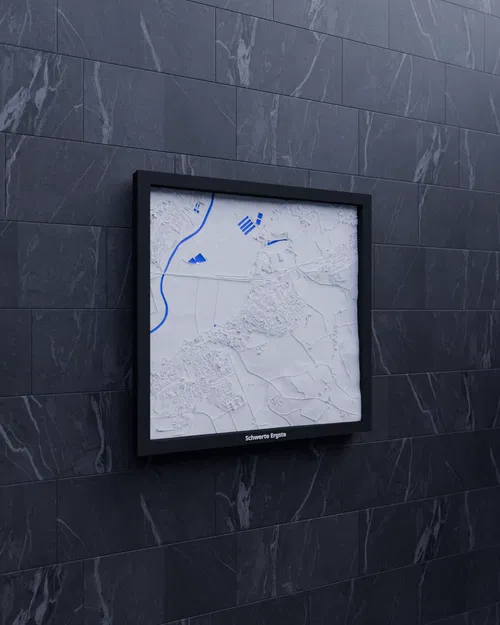 Schwerte Ergste, Đức - Mô hình thu nhỏ 3D địa hình - Image 4