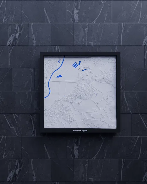 Schwerte Ergste, Đức - Mô hình thu nhỏ 3D địa hình - Image 5