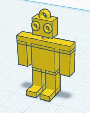 Móc khóa robot figure mini - Image 1