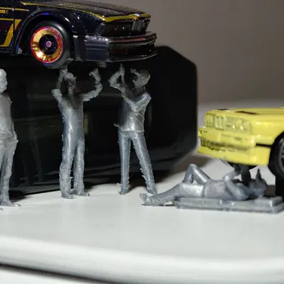 Bộ nhân vật garage mini tỉ lệ 1/64 (và lớn hơn)