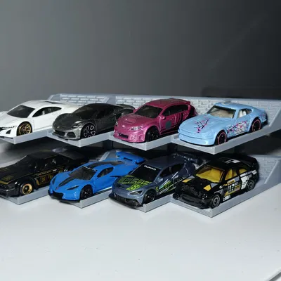 Kệ trưng bày Hot Wheels/Matchbox 8 xe (tỉ lệ 1/64)