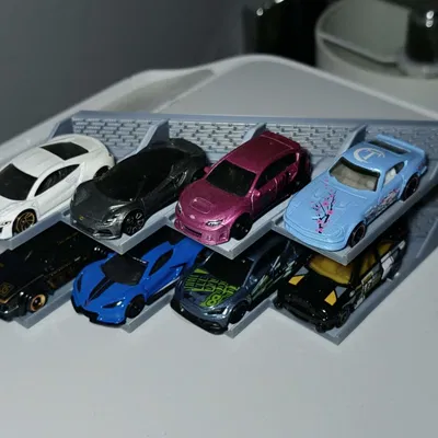 Kệ trưng bày Hot Wheels/Matchbox 8 xe (tỉ lệ 1/64)