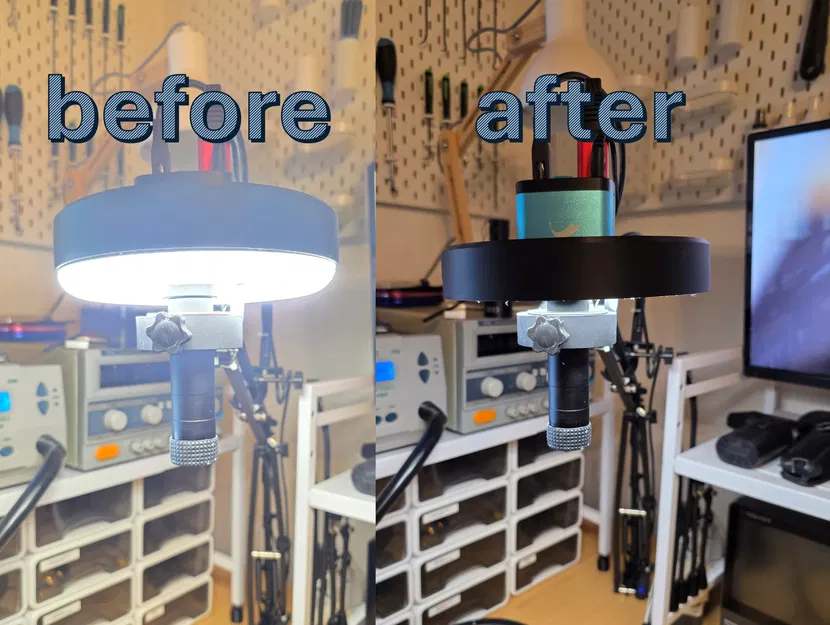 Nắp che cho đèn ring light 160mm phổ biến trên AliExpress/Temu - Image 1