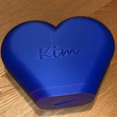 Hộp heo tim đựng xu (không cần supports)