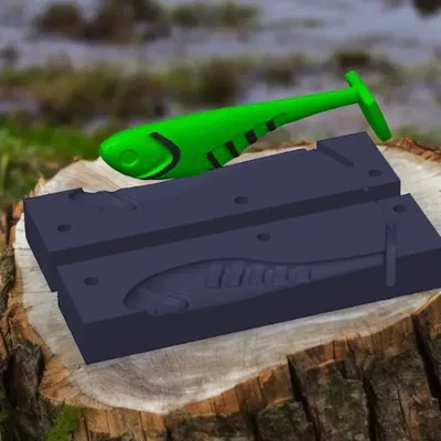 Khuôn đổ mồi câu cao su kiểu top filling