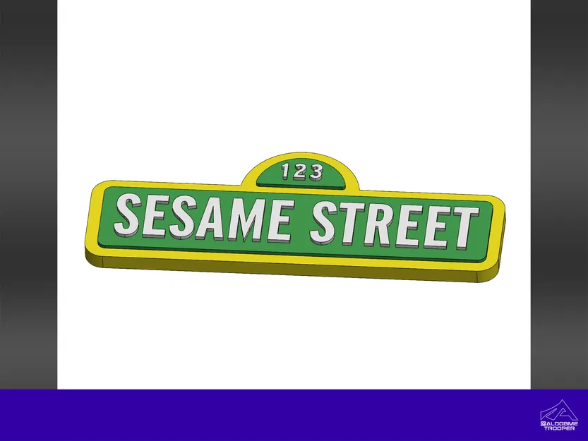 Logo 3D Sesame Street - Image 1