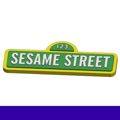 Logo 3D Sesame Street