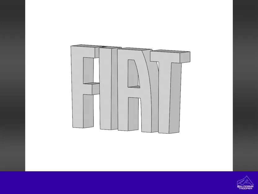 Logo Fiat 3D - Image 1