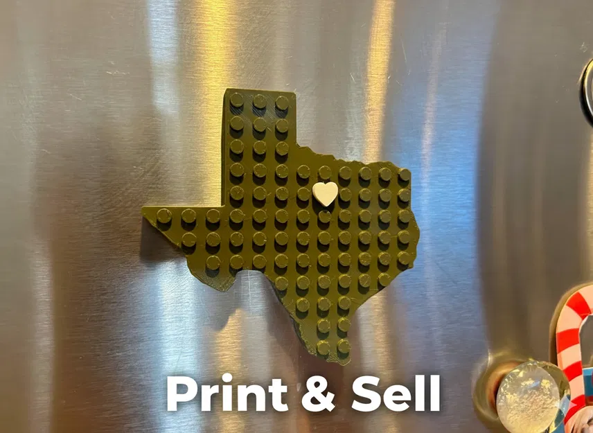 Nam châm gạch nước Mỹ với trái tim chuyển động - Image 2