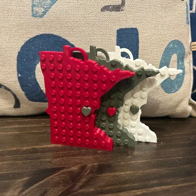 Nam châm gạch nước Mỹ với trái tim chuyển động