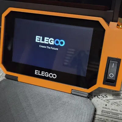 Ốp che màn hình Centauri Carbon kèm nắp, dời công tắc + WiFi