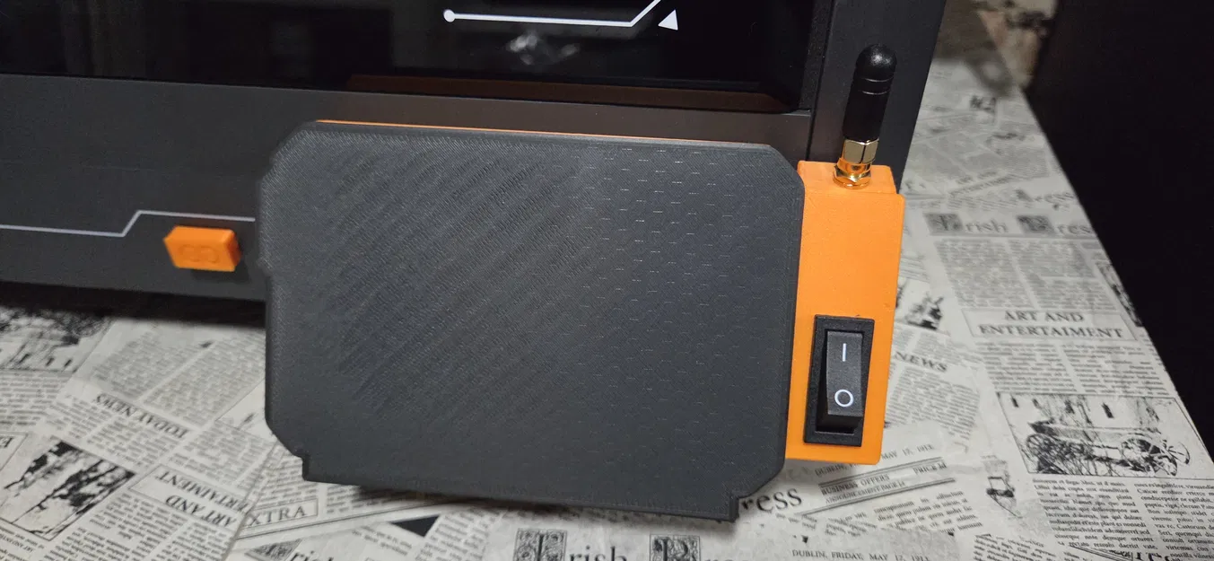 Ốp che màn hình Centauri Carbon kèm nắp, dời công tắc + WiFi - Image 2