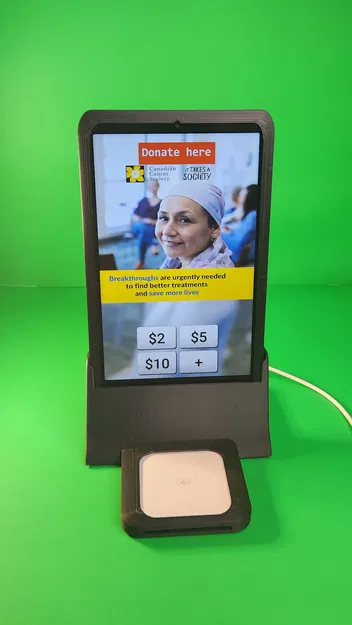 Trạm quyên góp không chạm Square (dạng vuông) - Image 1