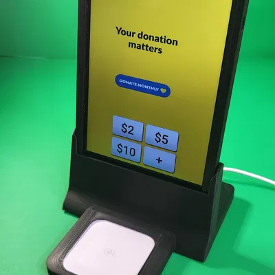 Trạm quyên góp không chạm Square (dạng vuông)