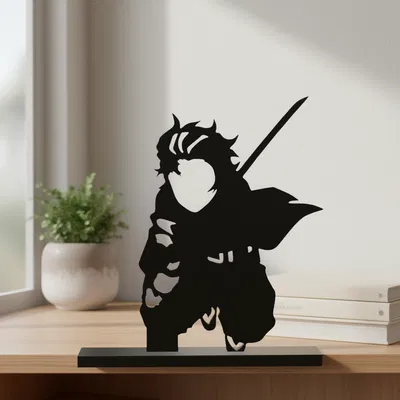 Silhouette Tanjiro Kamado in 3D print 82