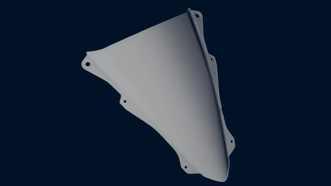 ZX-4RR Windshield Assmebly 3D Scan – Bản quét 3D cụm kính chắn gió - Image 4