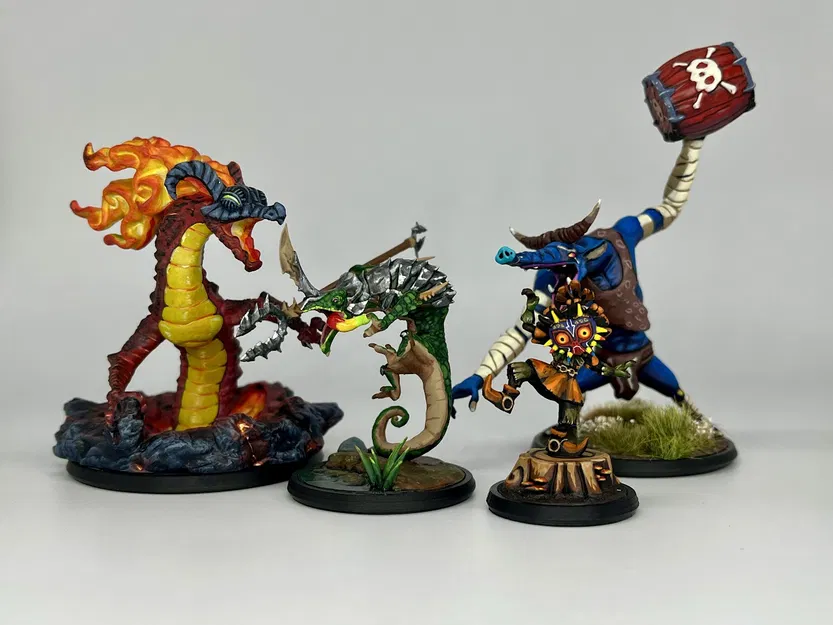 Đế Miniature Zelda Trang Trí + Insert – Sẵn Chỗ Gắn Magnet - Image 4