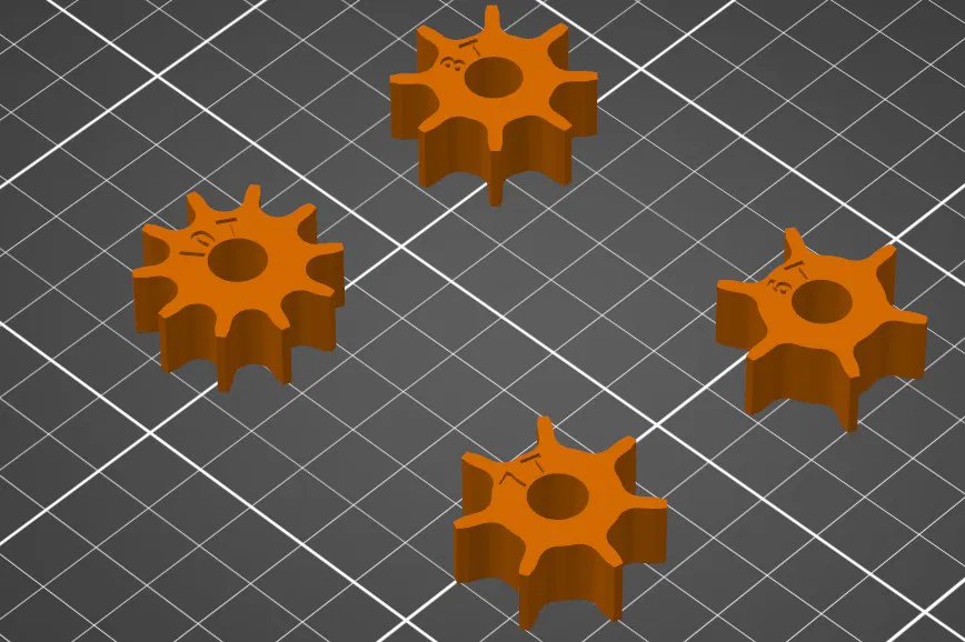 Bánh răng thay thế cho máy dán băng keo miệng túi - Image 2