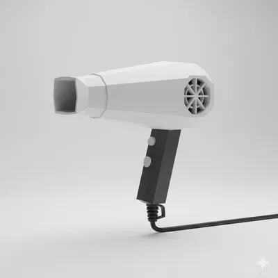 Máy sấy tóc Low Poly