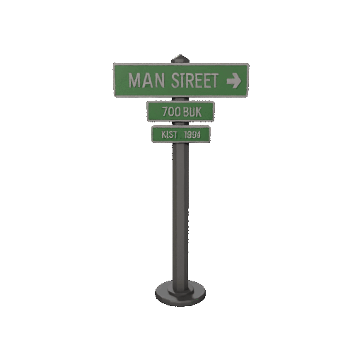 Bảng chỉ đường Low Poly - Thumbnail 2