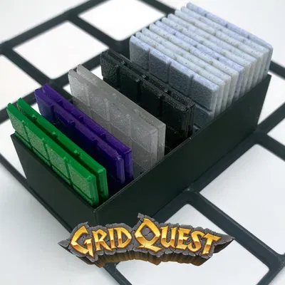 Hộp lưu trữ GridQuest cho Tiles (The Gridfinity Game)