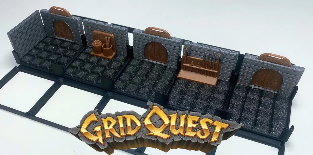 GridQuest BASE 5x1 (The Gridfinity Game) – Đế 5x1 cho dungeon module - Image 1