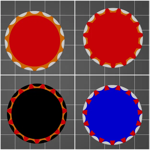 Maker Chip Blank Bottle Cap 15P - Image 2